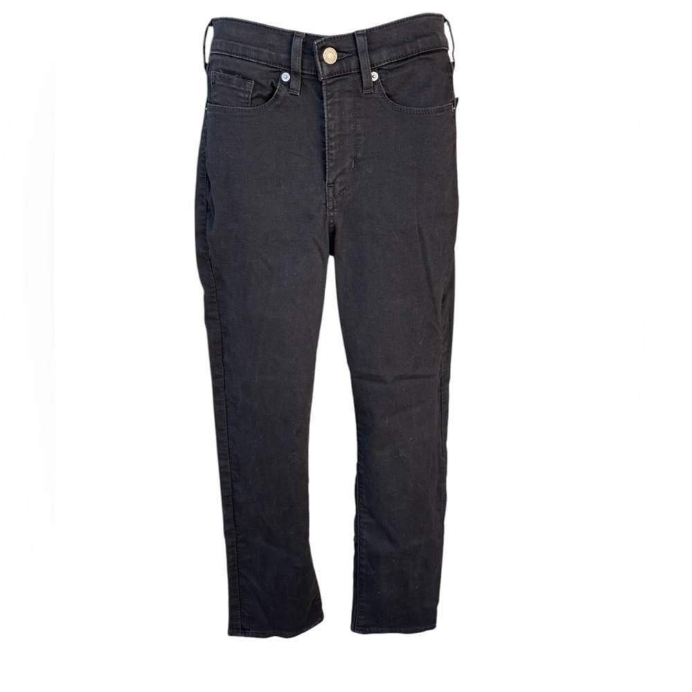 Levi’s women’s classic straight black denim jeans size 4 preloved in excellent